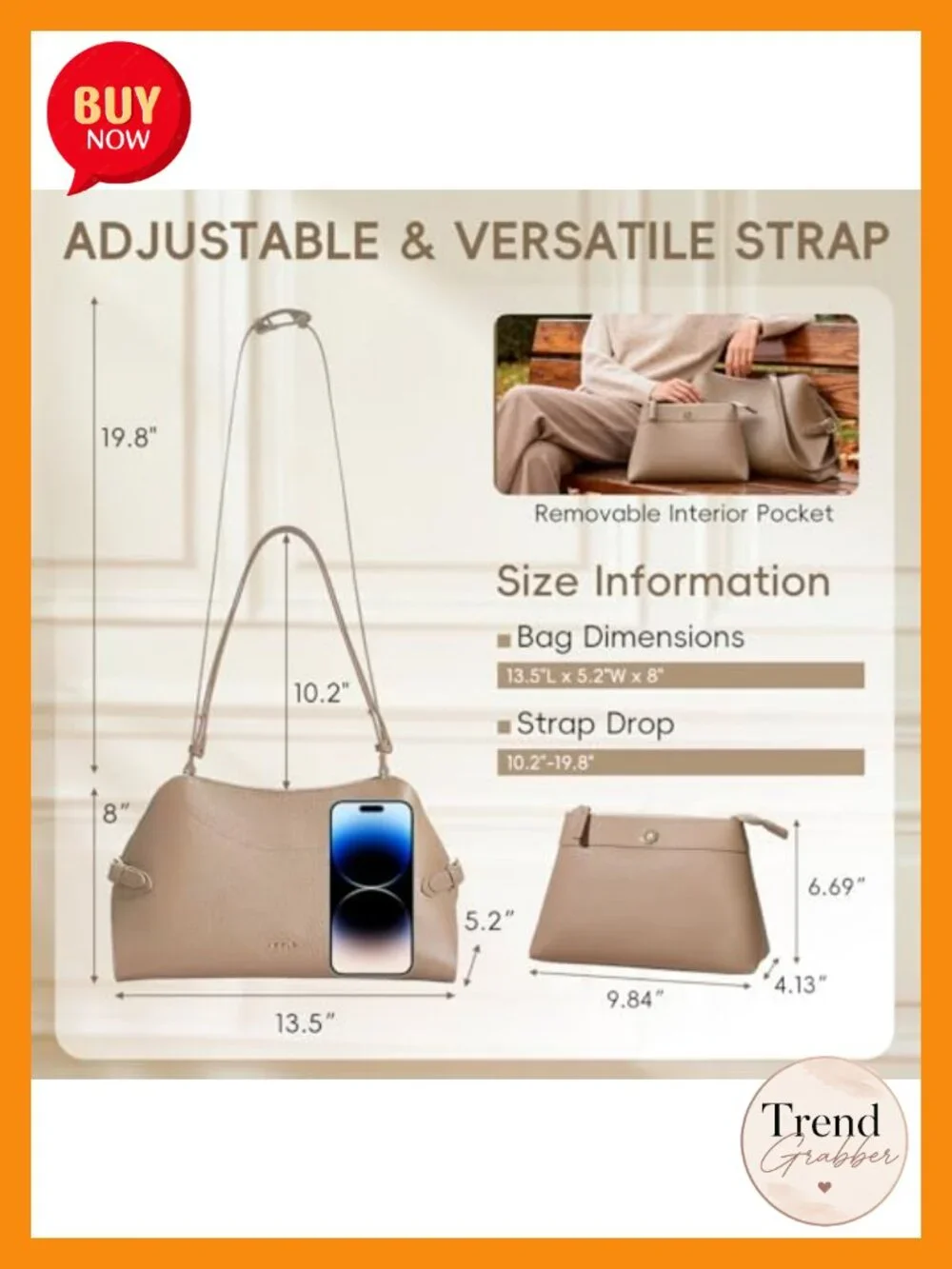 Genuine Leather Hobo Bag Women Vintage Pebbled Convertible Shoulder Crossbody